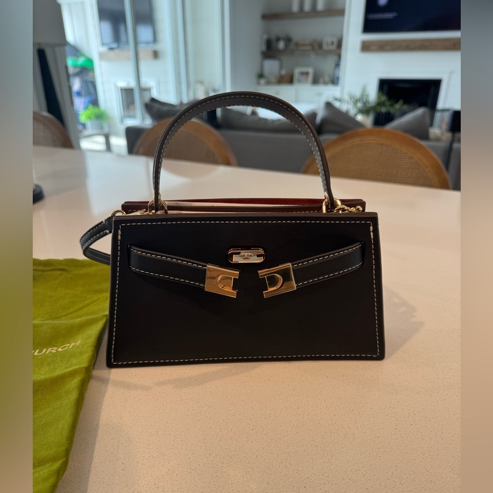 Brand New Tory Burch Petite Lee Radziwill Leather Tote